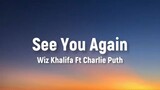 Wiz Khalifa - See You Again (Lyrics)Ft Charlie Puth | SIA, Christina Perri, Ellie Goulding,â€¦ (Mix)