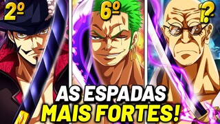 AS 10 ESPADAS MAIS PODEROSAS DE ONE PIECE! E SEUS PODERES EXPLICADOS