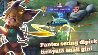 Nyobain hero ini jadi exp!? pantes laku diMPL!? Ternyata se enak ini!? Cobain dah - Mobile Legends