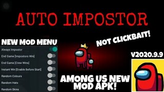 Among Us AUTO IMPOSTOR | Latest Mod Apk 2020.10.22  | 100% ALWAYS IMPOSTOR