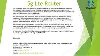 5g Lte Router