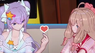 【A-SOUL/佳晚饭】Wanwan secretly made a heart to Ranran during the live broadcast