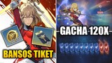 BANSOS 10 Tiket, Gacha 120x Cha Hae In & Craft Weapon SSR | Solo Leveling: ARISE