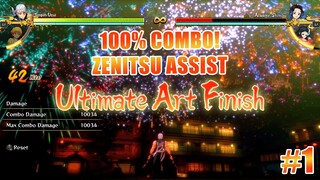 Uzui Tengen 100% Damage Combo (TOD) (Zenitsu Assist) - Demon Slayer Hinokami Chronicles (Part 1)