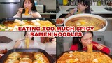 Insane Amount of Spicy Ramen Noodles Eat by Mukbangers🙀