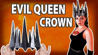 Making a dark crown out of foam and paper