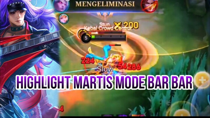 HIGHLIGHT MARTIS MODE BAR BAR