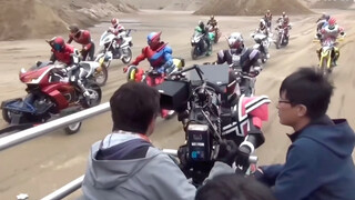 Kamen Rider filming scene, hard work on the actors!