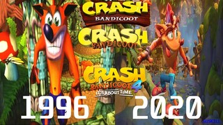 Evolução Dos Jogos Do Crash Bandicoot + Comparação - 1 ao 4 (1996-2020)