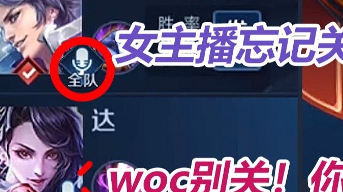 [Rou Rou Bing] When the female anchor ranked 74 stars, she forgot to turn off her mic... Teammate: D