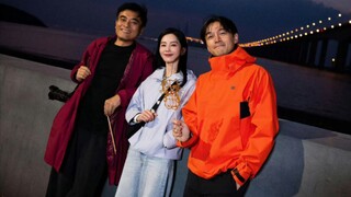 胡歌刘诗诗来到浙江金塘岛探寻水獭踪迹