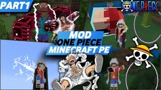 LUFFY GEAR 5 DAN DRAGON KAIDOU DI MINECRAFT POCKET EDITION!! - MINECRAFT PE MOD ONE PIECE PART 1