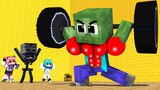 Monster School : Fat Baby Zombie CHALLENGE Wither Skeleton - Minecraft Animation
