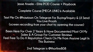 Jesse Anselm Course Elite POD Course + Playbook Download