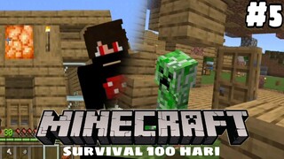 minecraft survival 100 hari (26-37) | membangun negri tapi ada creeper