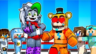 ROXANNE 100 BABIES CHALLENGE with GLAMROCK FREDDY!? in Minecraft Security Breach