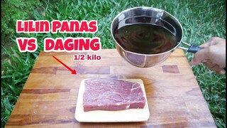 EKSPERIMEN: DAGING vs Lilin Panas.. Direndam Selama 5 Jam, Lihat apa yang terjadi!