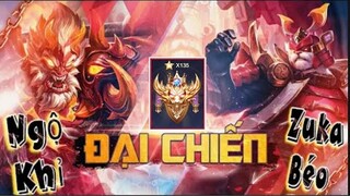 LIÊN QUÂN | Cuộc ĐẠI CHIẾN Cực Căng Giữa 2 Anh Lớn Tại Rank Cao Thủ 135 Sao ! Zuka Béo Vs Ngộ Không
