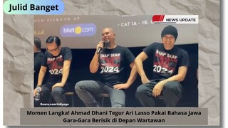 Momen Langka! Ahmad Dhani Tegur Ari Lasso Pakai Bahasa Jawa Gara-Gara Berisik di Depan Wartawan