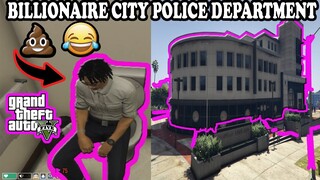 BILLIONAIRE CITY POLICE DEPARTMENT TOUR!!