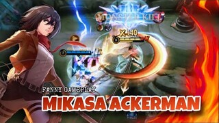 FANNY MIKASA ACKERMAN IS HERE !! - MLBB