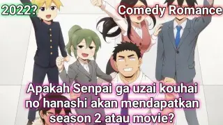 Kapan Senpai ga uzai kouhai no hanashi season 2 rilis?