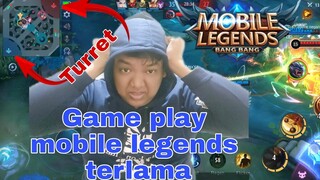 GAME PLAY MOBILE LEGENDS TERLAMA TURRET SISA 1 SEMUA - MOBILE LEGENDS #MOBILELEGENDS #MLBB