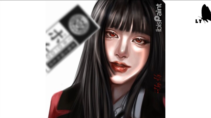 Speedpaint Fanart Yumeko Jabani by illyyyy