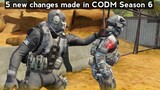 5 new changes done in CODM Season 6 update
