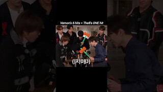 That one big hit tho 😂 #seventeen #vernon #the8