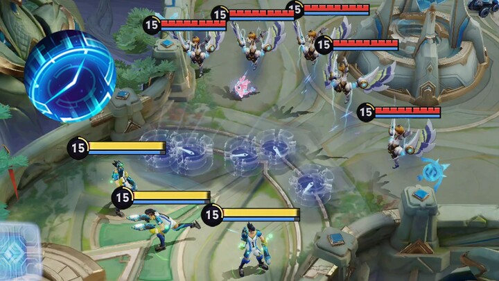 What happens when five Sun Bin champions with max magic power show up at your base for a team fight?