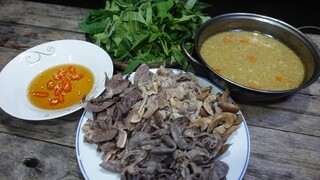 Lòng heo nấu mẻ lá bầu - Bin Đen Miền Tây # 266