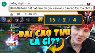 GẦY KHIẾN THANH NIÊN VIEWER CÂM NÍN KHI BỊ NÓI CHỈ GIỎI '' BẮT NẠT RANK VÀNG BẠC ''