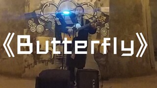 《Butterfly》成都街头唱数码宝贝!!!