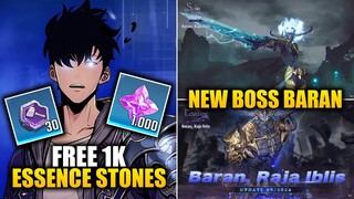 CLAIM 1K Essence Stones Sekarang & Bahas NEW Boss BARAN! | Solo Leveling: ARISE