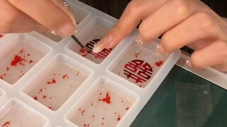 给闺蜜做了一副喜字麻将！超级大工程 耗时接近一周！