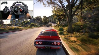 1973 Nissan SKYLINE 2000 GT-R | Realistic Loud Sound 🔥 - GTA 5 | Logitech g29 gameplay