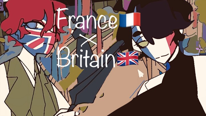 [COUNTRYHUMANS/🇬🇧🇫🇷Friendship]Animation exercises