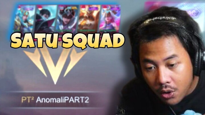 MELAWAN SATU SQUAD ANOMALI PART2 (NAMA SQUADNYA) - Mobile Legends