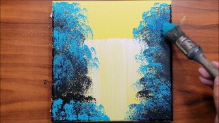 KING ART    LA CASCATA DEL SOLE  N  8   TECNICA DI PITTURA