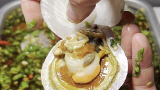 Before eating the raw marinated seafood, I was totally beat; after finishing it, I was genuinely hap