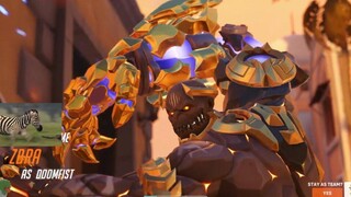 Overwatch 2 Doomfist God ZBRA ทำลายทีมศัตรูทั้งหมดบน Ilios ในฐานะ Tank Doomfist
