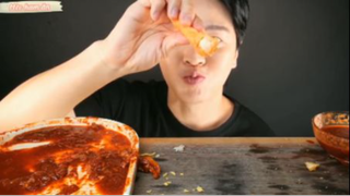 Mì cay, tokbokki, cơm cuộn, bánh bao chiên phần cuối #mukbang