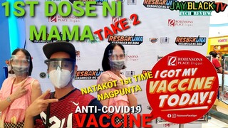 COVID-19 VACCINE DAY | 1ST DOSE NI MAMA | SUMAMA AKO 😁 PARA DI NA MATAKOT