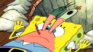 Mr. Krabs is really good at finding a position. He went straight into Mr. Krabs' eyes. Mr. Krabs had