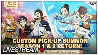 【Black Clover Mobile】DID YOU SUMMON ON SEASON 1 AND 2 RERUN? | Season 5 | Livestream