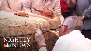 Egypt Opens Ancient Coffins To Find Perfectly Preserved Mummies | NBC Nightly News