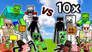 Mutants Vs. Non-Mutants in Minecraft | 1vs10