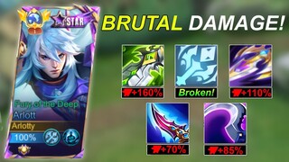 WTF DAMAGE!! ARLOTT BEST 1 HIT BUILD 2024 (Brutal damage!)