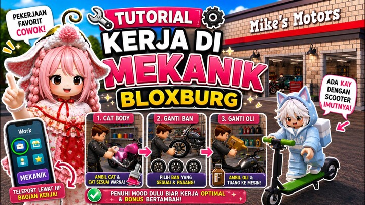 Tutorial Kerja Mekanik di Bloxburg with Kay